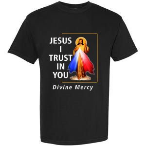 Jesus I Trust In You Divine Mercy Catholic Garment-Dyed Heavyweight T-Shirt