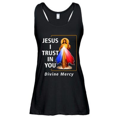 Jesus I Trust In You Divine Mercy Catholic Ladies Essential Flowy Tank