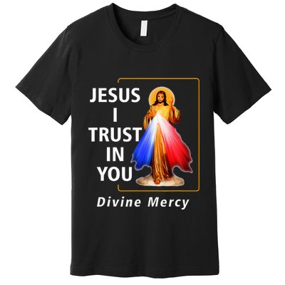 Jesus I Trust In You Divine Mercy Catholic Premium T-Shirt