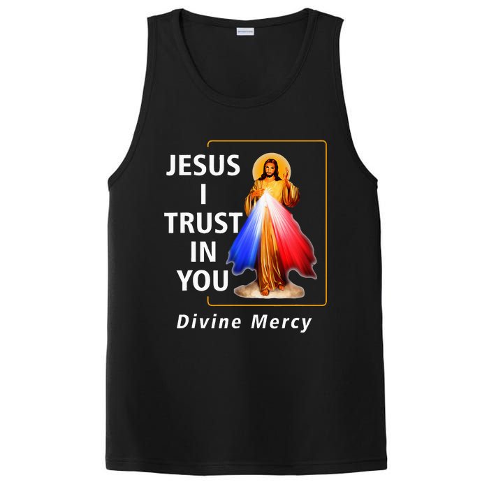 Jesus I Trust In You Divine Mercy Catholic PosiCharge Competitor Tank