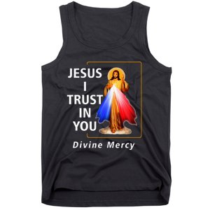 Jesus I Trust In You Divine Mercy Catholic Tank Top