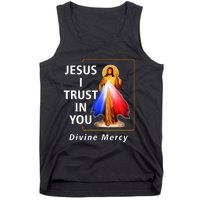 Jesus I Trust In You Divine Mercy Catholic Tank Top