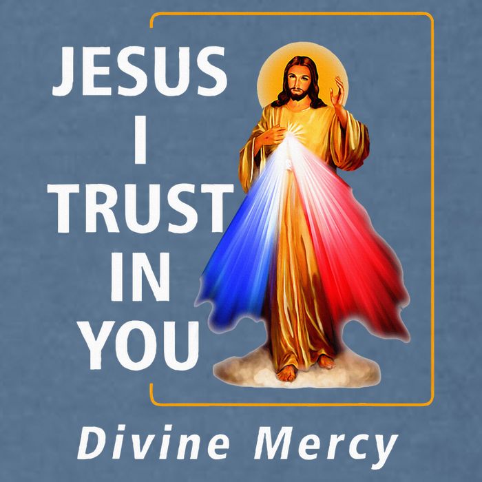 Jesus I Trust In You Divine Mercy Catholic Garment-Dyed Sweatshirt