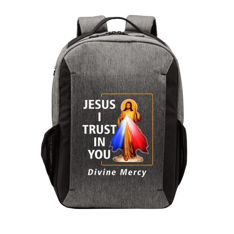Jesus I Trust In You Divine Mercy Catholic Vector Backpack