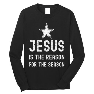 Jesus is The Reason Season Christmas Christian Bible Church Long Sleeve Shirt