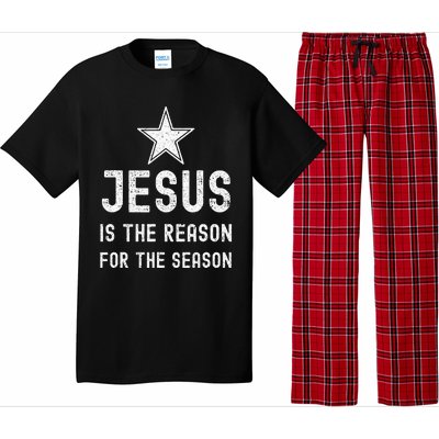 Jesus is The Reason Season Christmas Christian Bible Church Pajama Set