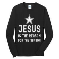 Jesus is The Reason Season Christmas Christian Bible Church Tall Long Sleeve T-Shirt