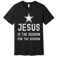 Jesus is The Reason Season Christmas Christian Bible Church Premium T-Shirt