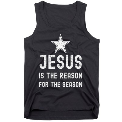 Jesus is The Reason Season Christmas Christian Bible Church Tank Top