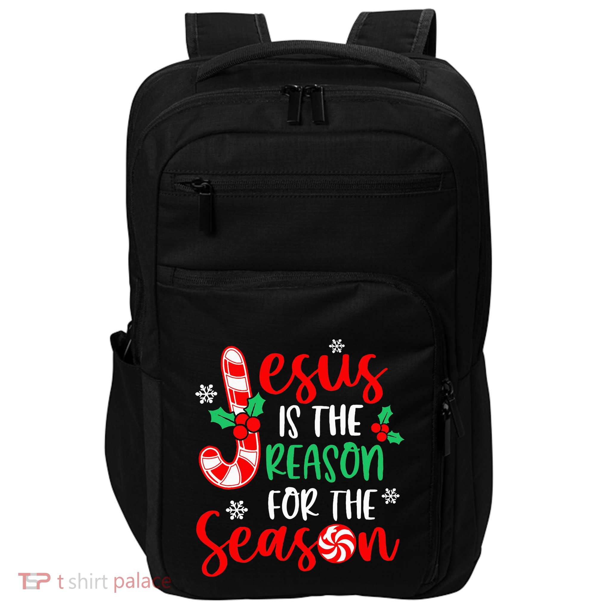 Jesus Is The Reason For The Season Xmas Candy Cane  Impact Tech Backpack