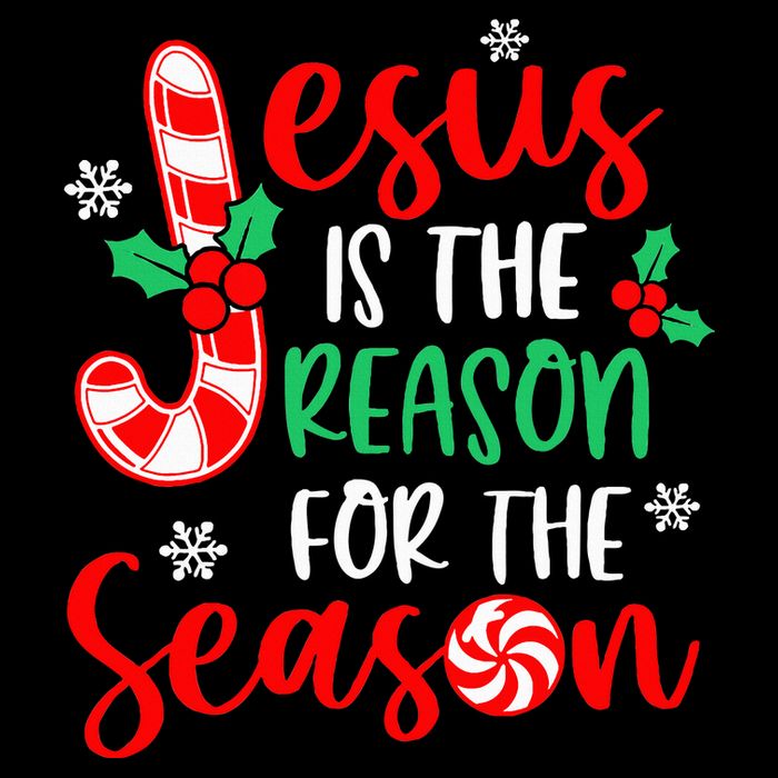 Jesus Is The Reason For The Season Xmas Candy Cane  Drawstring Bag