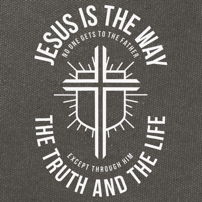 Jesus Is The Way The Truth And The Life Cotton Canvas Backpack