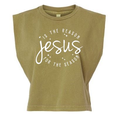 Jesus Is The Reason For The Season Holiday Garment-Dyed Women's Muscle Tee