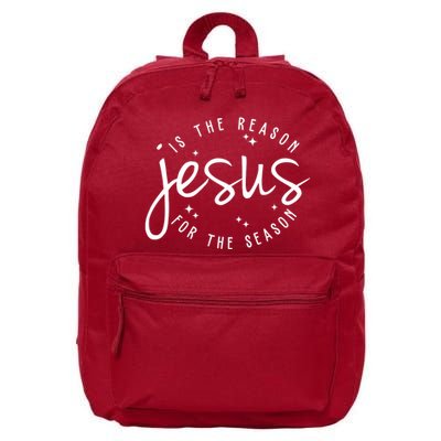 Jesus Is The Reason For The Season Holiday 16 in Basic Backpack