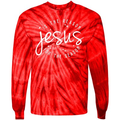 Jesus Is The Reason For The Season Holiday Tie-Dye Long Sleeve Shirt