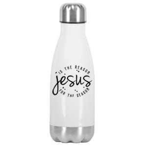 Jesus Is The Reason For The Season Holiday Stainless Steel Insulated Water Bottle