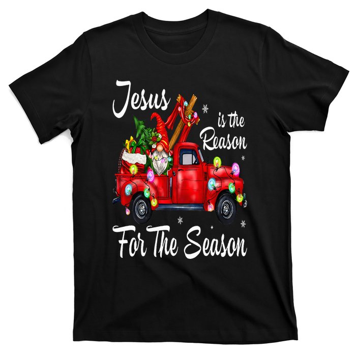 Jesus Is The Reason For The Season Christmas Red Truck Xmas T-Shirt