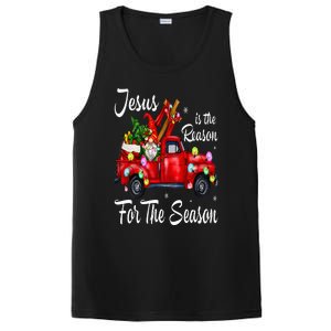 Jesus Is The Reason For The Season Christmas Red Truck Xmas PosiCharge Competitor Tank