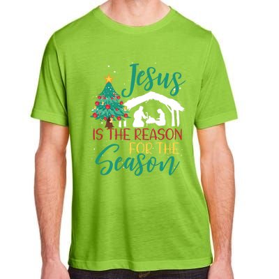 Jesus Is The Reason For The Season Christian Believer Gift Adult ChromaSoft Performance T-Shirt