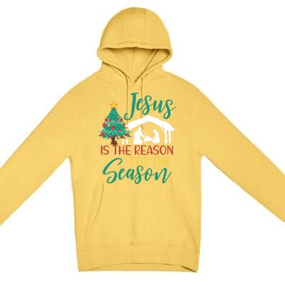 Jesus Is The Reason For The Season Christian Believer Gift Premium Pullover Hoodie