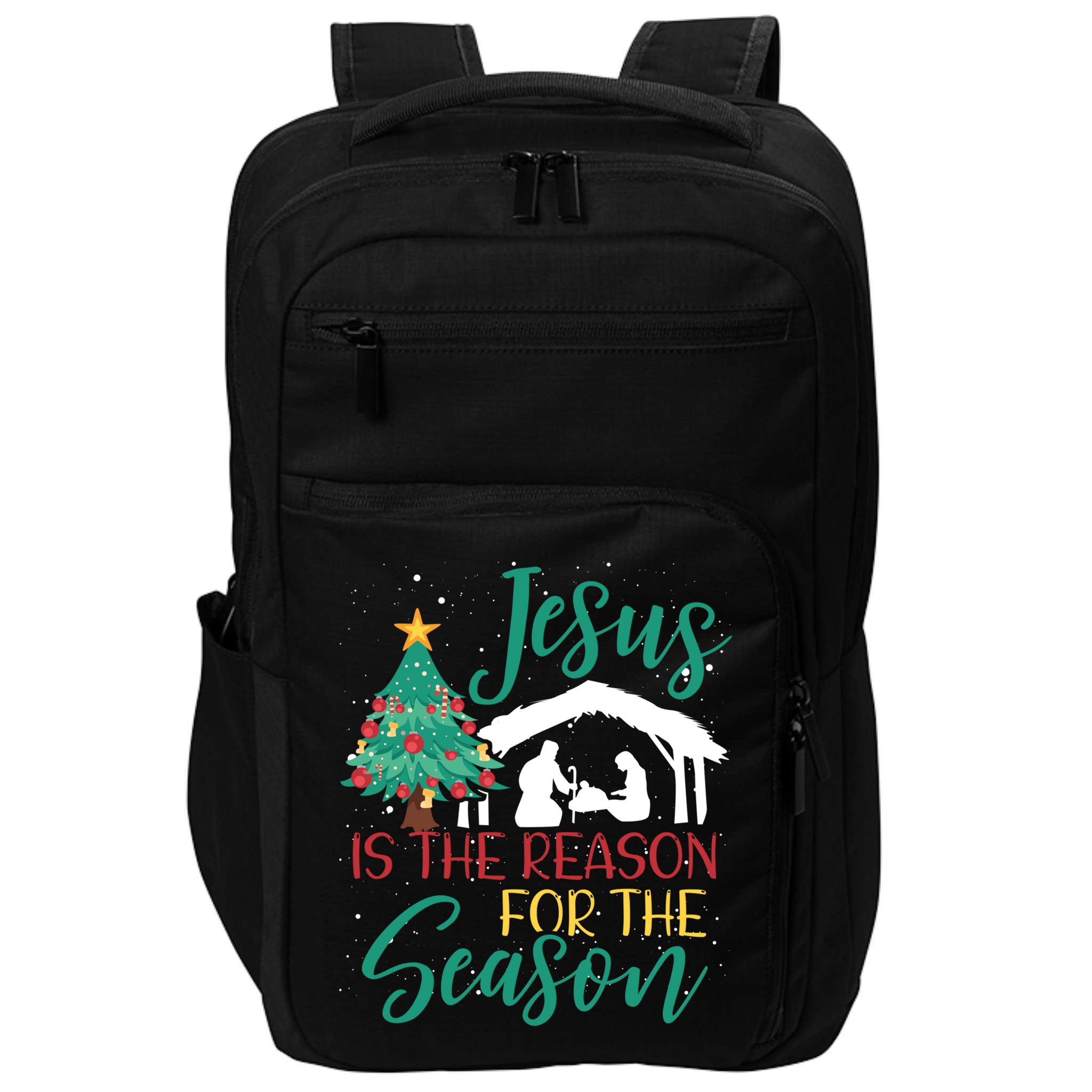 Jesus Is The Reason For The Season Christian Believer Gift Impact Tech Backpack