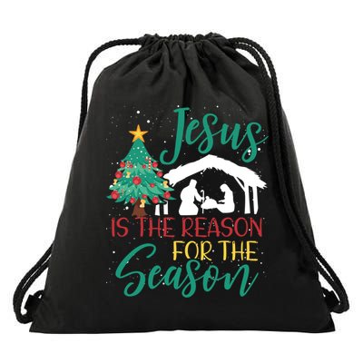 Jesus Is The Reason For The Season Christian Believer Gift Drawstring Bag