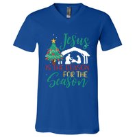 Jesus Is The Reason For The Season Christian Believer Gift V-Neck T-Shirt