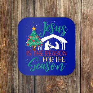 Jesus Is The Reason For The Season Christian Believer Gift Coaster