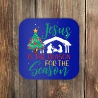 Jesus Is The Reason For The Season Christian Believer Gift Coaster