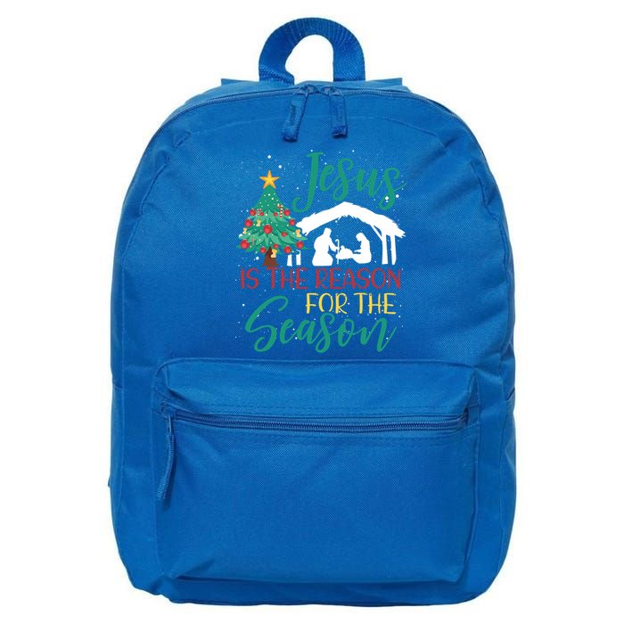 Jesus Is The Reason For The Season Christian Believer Gift 16 in Basic Backpack