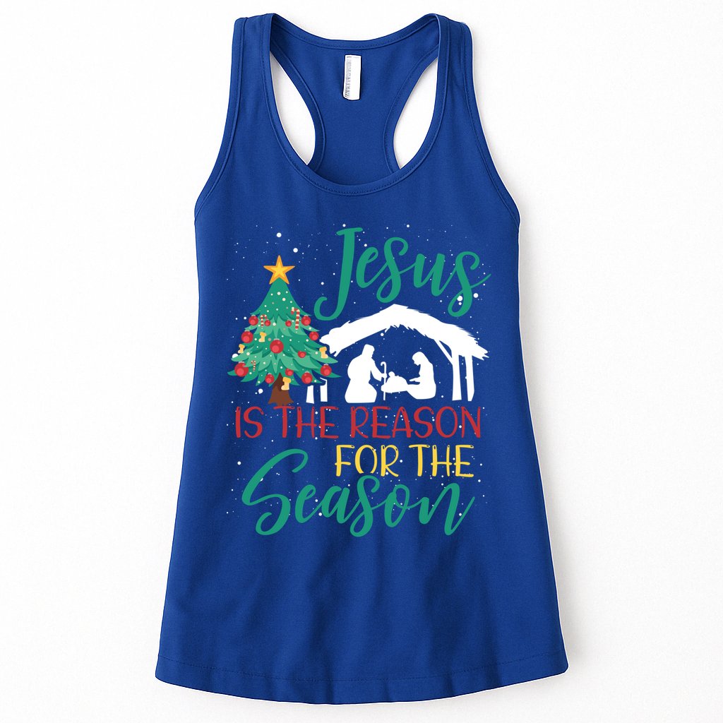 Jesus Is The Reason For The Season Christian Believer Gift Womens Tank Top