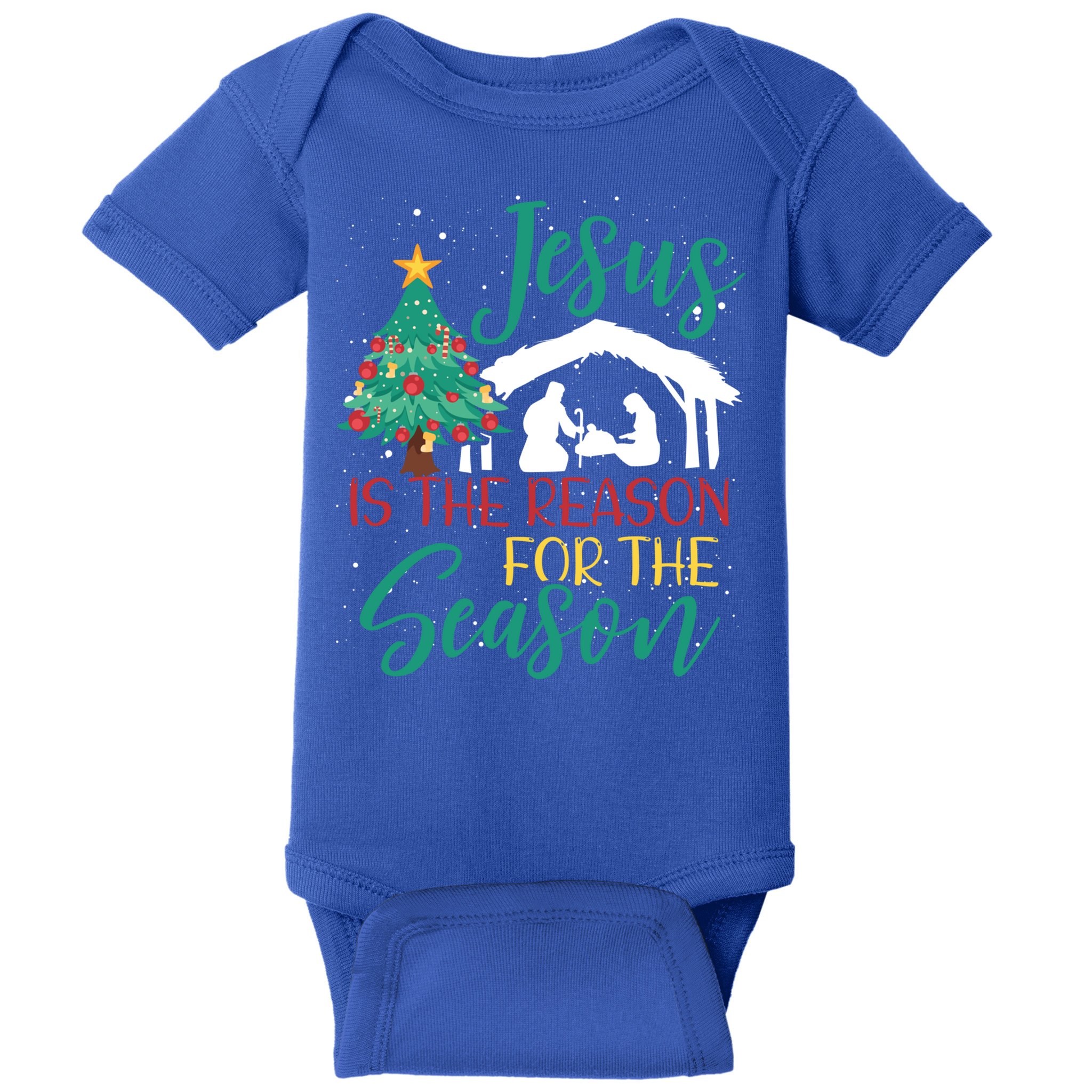 Jesus Is The Reason For The Season Christian Believer Gift Baby Bodysuit