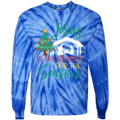 Jesus Is The Reason For The Season Christian Believer Gift Tie-Dye Long Sleeve Shirt