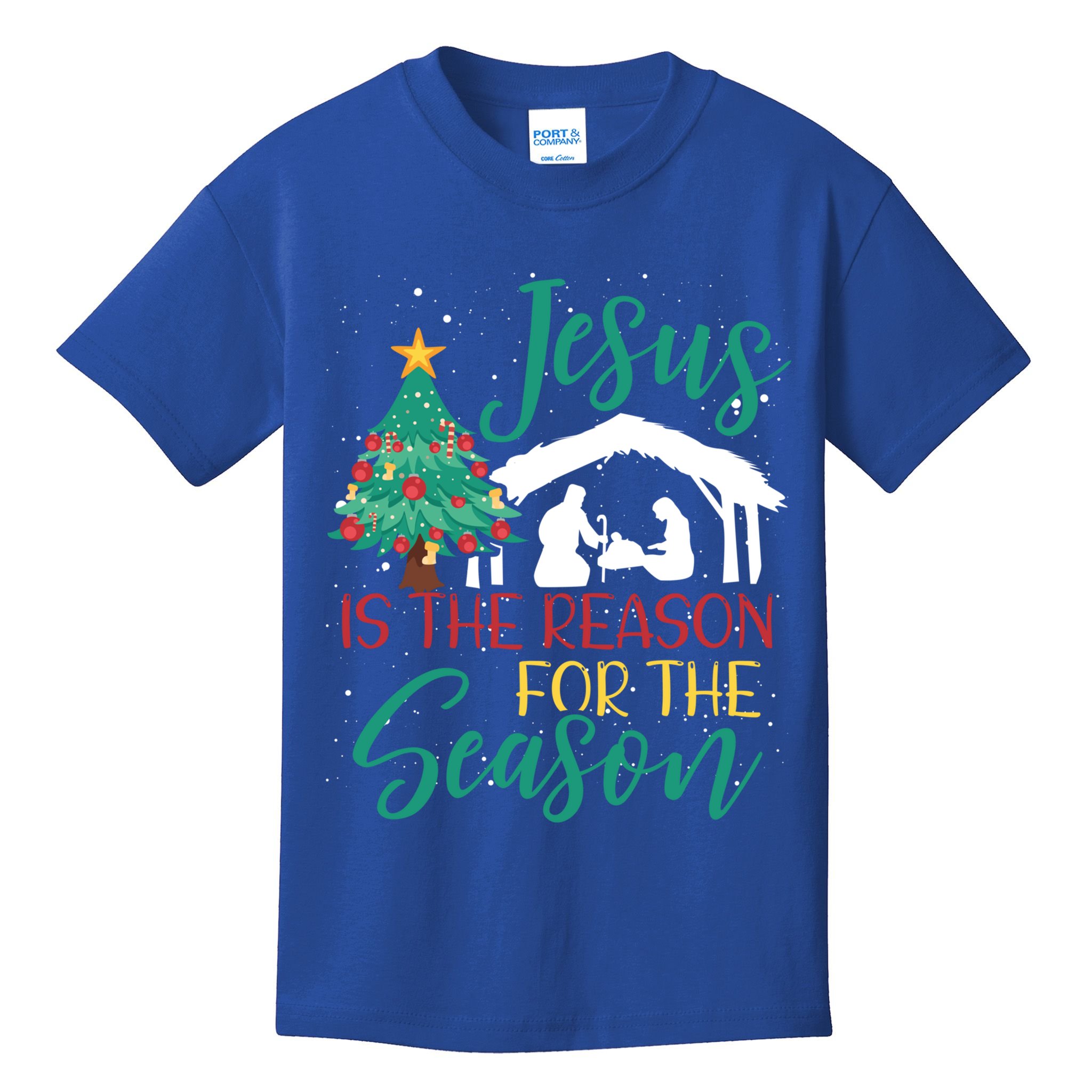Jesus Is The Reason For The Season Christian Believer Gift Kids T-Shirt