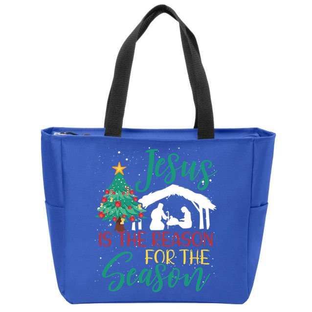 Jesus Is The Reason For The Season Christian Believer Gift Zip Tote Bag