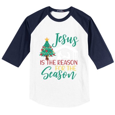 Jesus Is The Reason For The Season Christian Believer Gift Baseball Sleeve Shirt