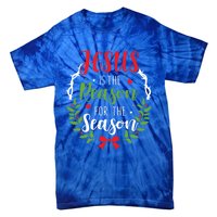 Jesus Is The Reason For The Season Christian Christmas Gift Tie-Dye T-Shirt