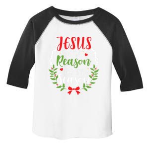 Jesus Is The Reason For The Season Christian Christmas Gift Toddler Fine Jersey T-Shirt