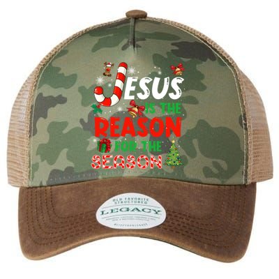 Jesus Is The Reason For The Season Faith Christmas Pajamas Legacy Tie Dye Trucker Hat