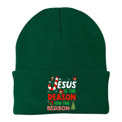 Jesus Is The Reason For The Season Faith Christmas Pajamas Knit Cap Winter Beanie