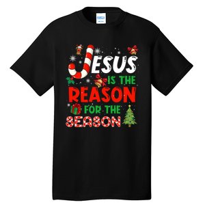 Jesus Is The Reason For The Season Faith Christmas Pajamas Tall T-Shirt