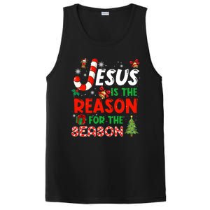 Jesus Is The Reason For The Season Faith Christmas Pajamas PosiCharge Competitor Tank