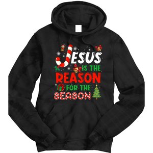 Jesus Is The Reason For The Season Faith Christmas Pajamas Tie Dye Hoodie