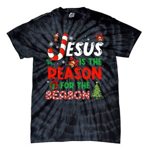 Jesus Is The Reason For The Season Faith Christmas Pajamas Tie-Dye T-Shirt