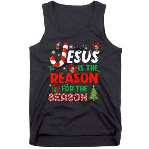 Jesus Is The Reason For The Season Faith Christmas Pajamas Tank Top