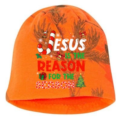 Jesus Is The Reason For The Season Faith Christmas Pajamas Kati - Camo Knit Beanie