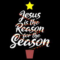 Jesus Is The Reason For The Season Faith Christmas Pajamas Flat Bill Trucker Hat