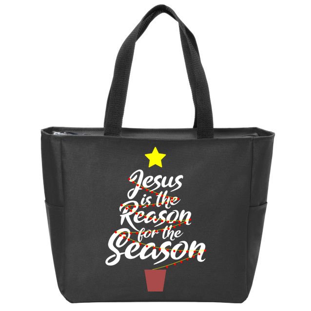 Jesus Is The Reason For The Season Faith Christmas Pajamas Zip Tote Bag