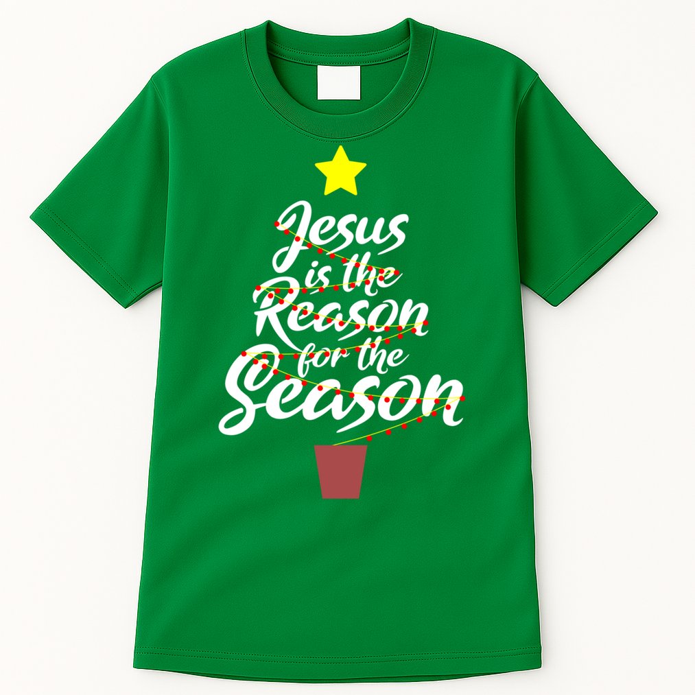 Jesus Is The Reason For The Season Faith Christmas Pajamas Tall T-Shirt