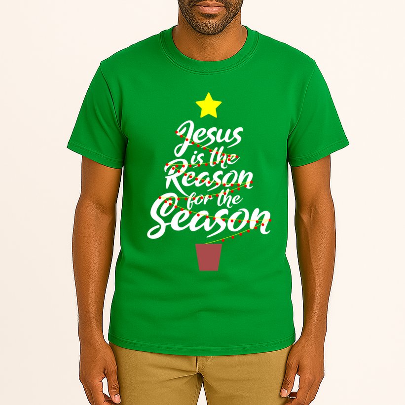Jesus Is The Reason For The Season Faith Christmas Pajamas Tall T-Shirt